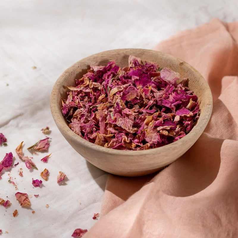 Confettis de pétales séchées