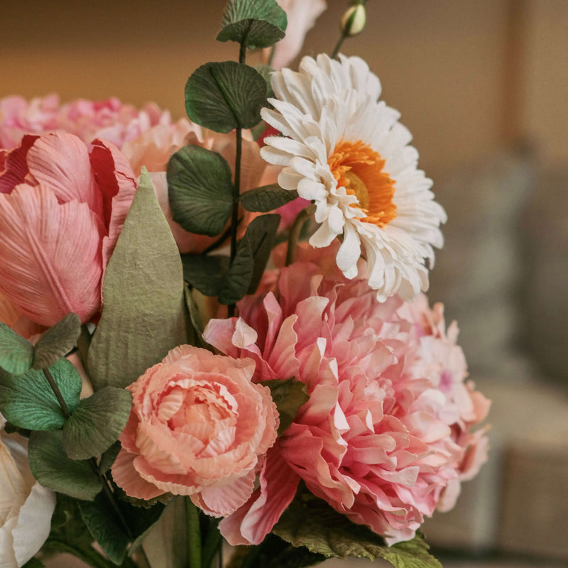 Bouquet fleurs en papier Lempicka