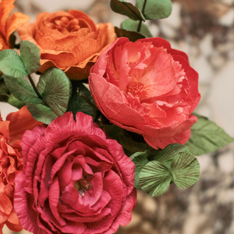 Bouquet fleurs en papier Frida