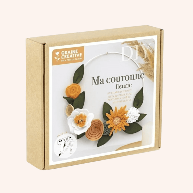 Kit DIY ma couronne fleurie en papier
