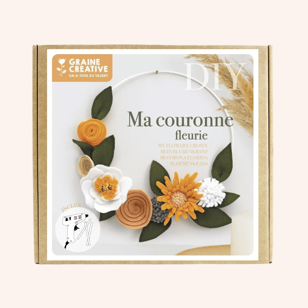 Kit DIY ma couronne fleurie en papier