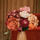 Bouquet fleurs en papier Mucha