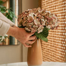 Hortensia en papier vieux rose