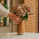 Hortensia en papier vieux rose