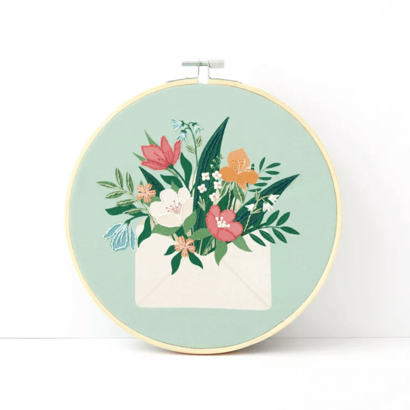 Kit broderie bouquet ø20cm