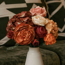 Bouquet fleurs en papier Mucha