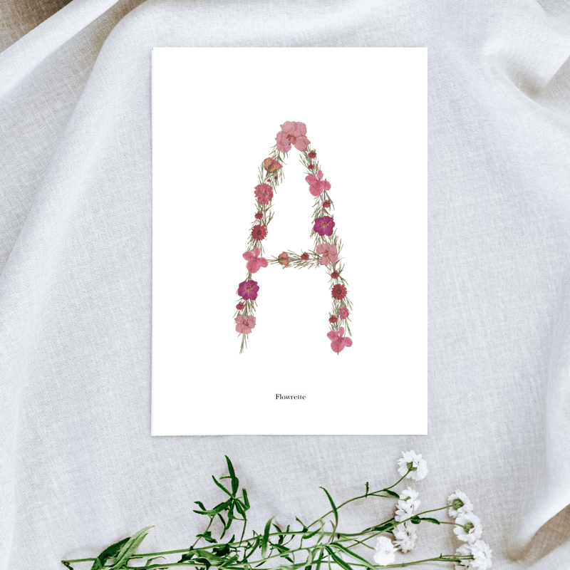 affiche-rose-herbier-lettre-alphabet-flowrette