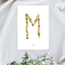 Affiche A5 herbier lettre jaune