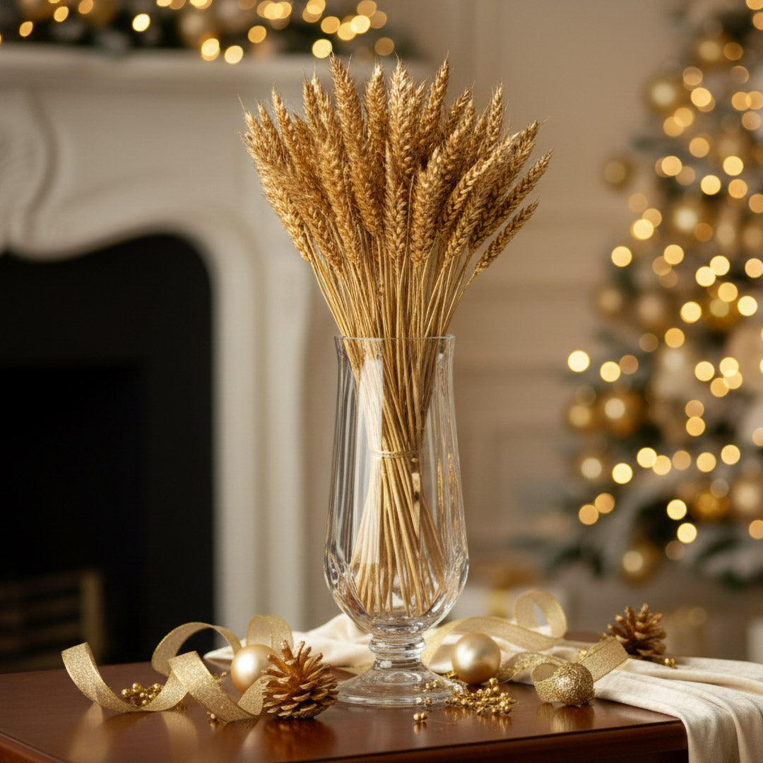 Bota de trigo plateada