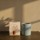 Bougie Amour Bleu pailleté