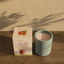 Bougie Amour Bleu pailleté