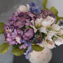 Bouquet fleurs en papier Trenet