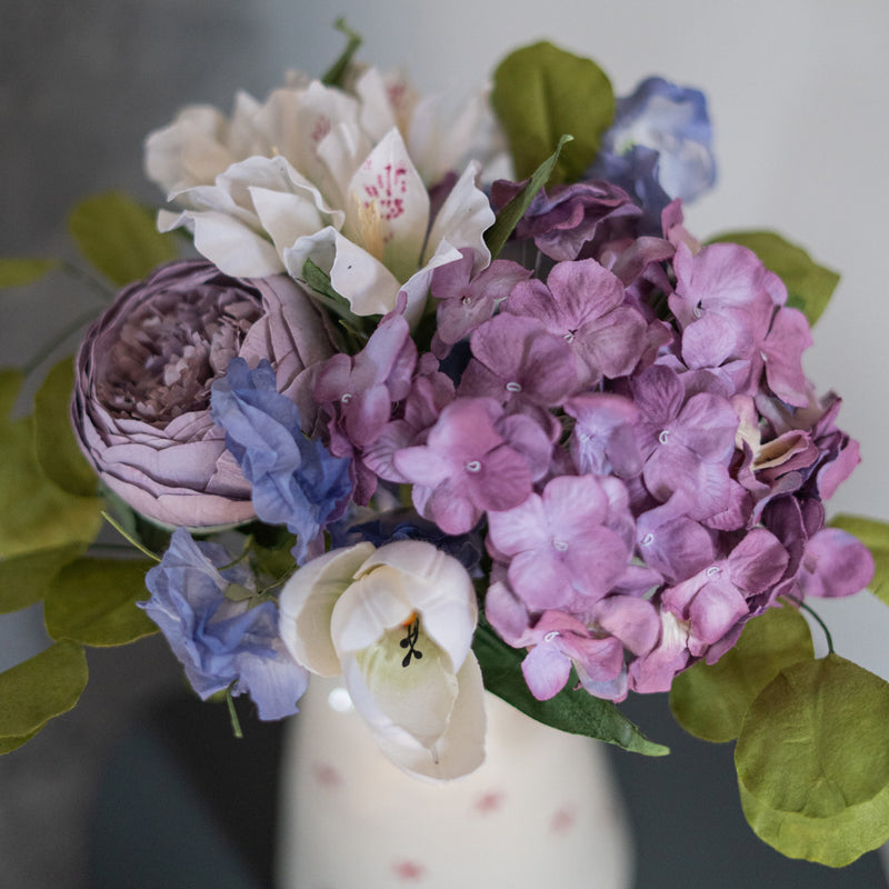 Bouquet fleurs en papier Trenet