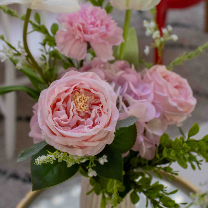 Bouquet Catherine fleurs artificielles, composition florale réaliste, déco intérieure, sans entretien