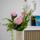 Bouquet Catherine fleurs artificielles, composition florale réaliste, déco intérieure, sans entretien