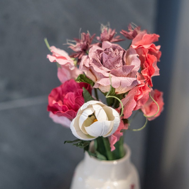 Bouquet fleurs en papier Gainsbourg