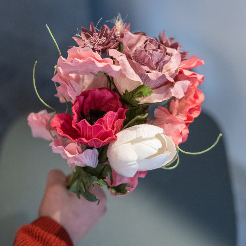 Bouquet fleurs en papier Gainsbourg