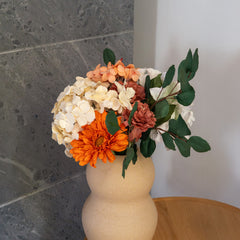 Bouquet of light paper flowers