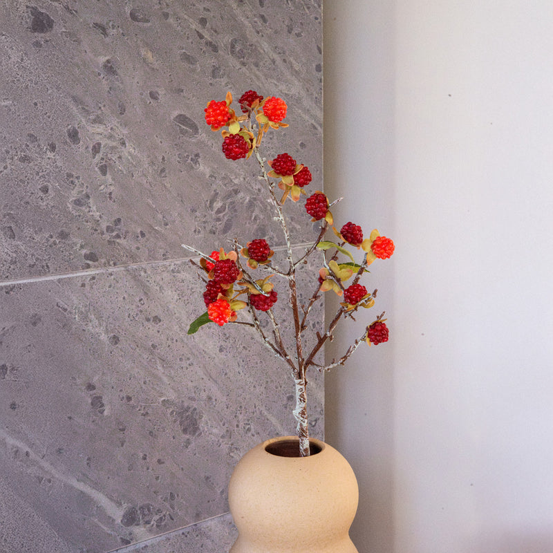 Artificial raspberry branch