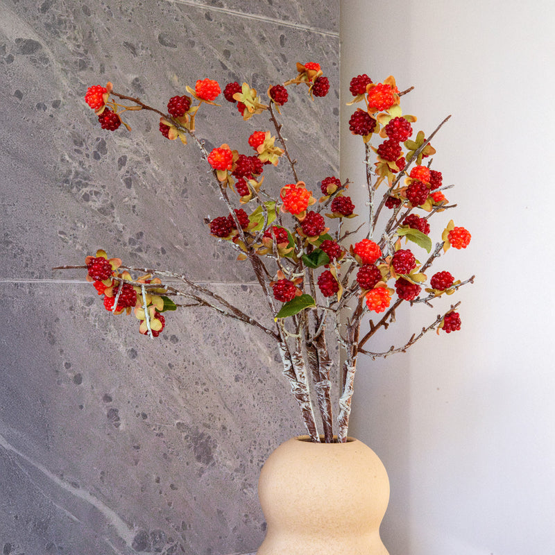 Artificial raspberry branch