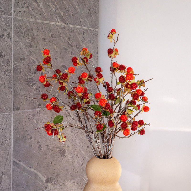 Artificial raspberry branch