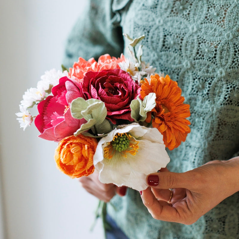 Bouquet fleurs en papier Matisse