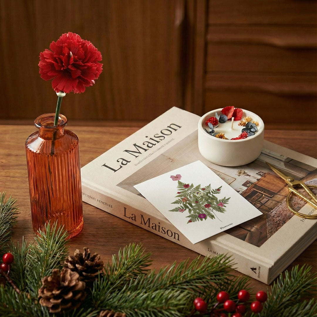 Coffret Noël fleuri