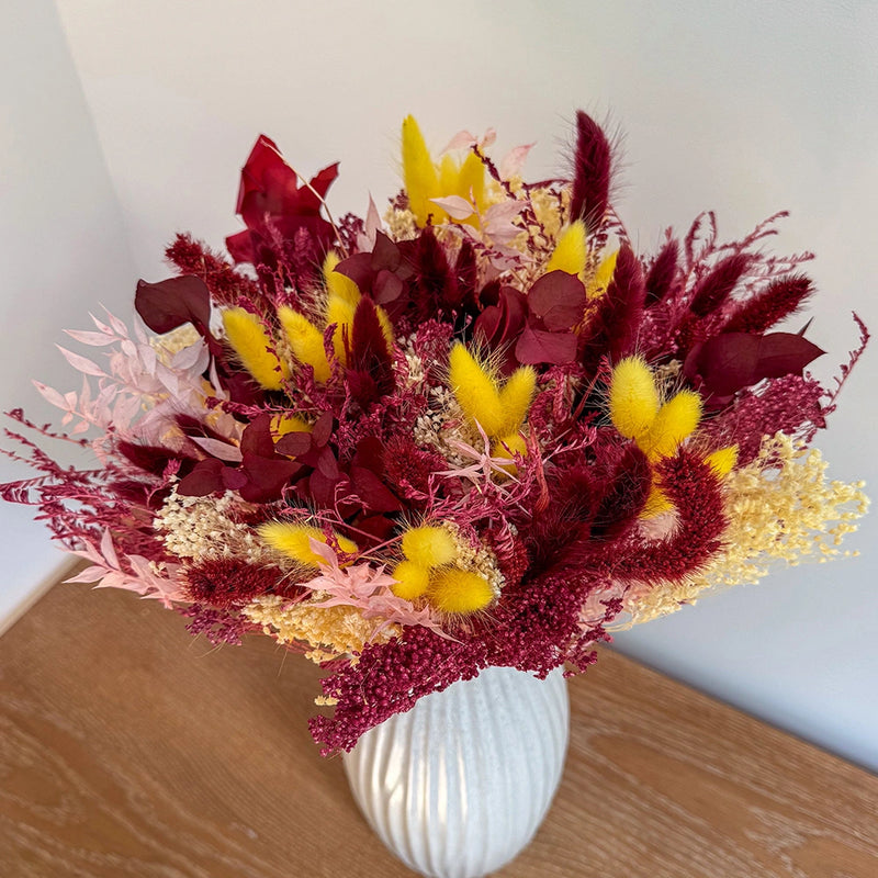 Bouquet fleurs séchées et stabilisées Blaise