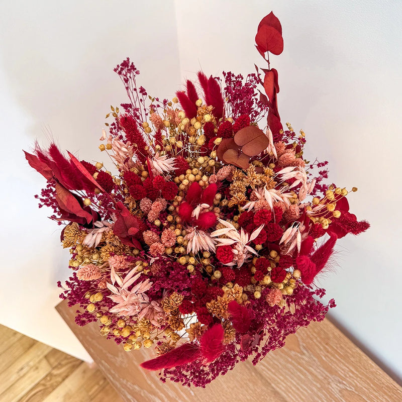 Bouquet fleurs séchées et stabilisées Archibald