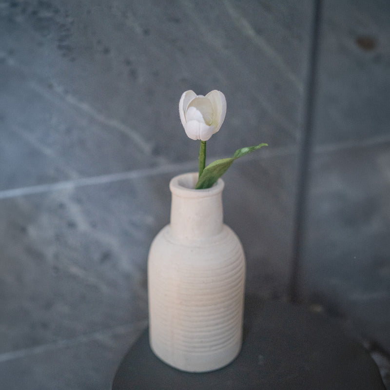Mini tulipe en papier blanc