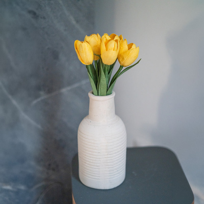 Mini yellow paper tulip