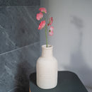 Guisantes de olor en papel rosa oscuro