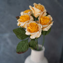 Rose Lady in yellow paper