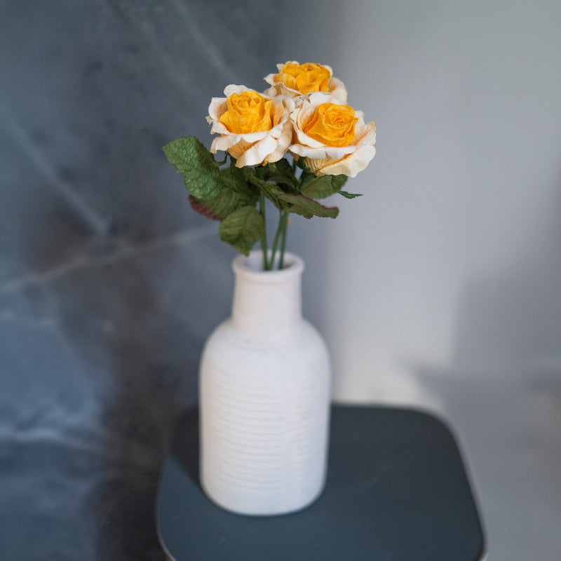 Rose Lady in yellow paper