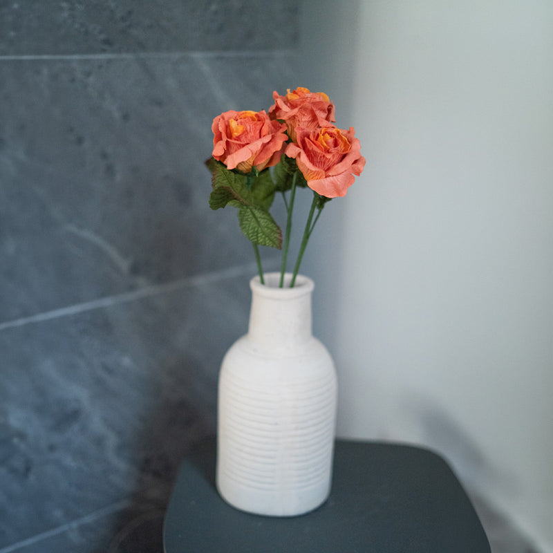 Rose Lady in orange paper