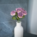 Rose Lady in purple paper