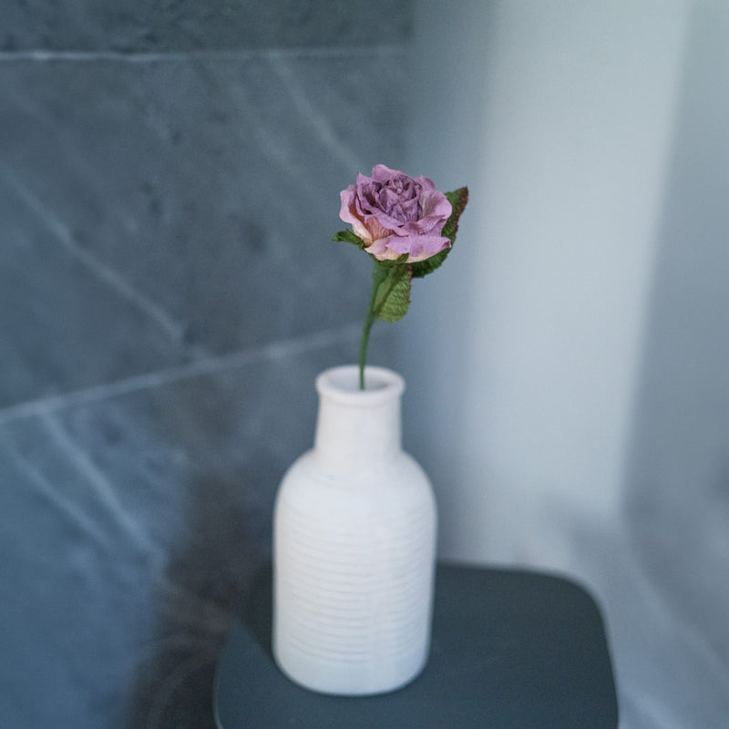 Rose Lady in purple paper