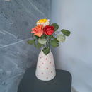 Trío de rosas de papel