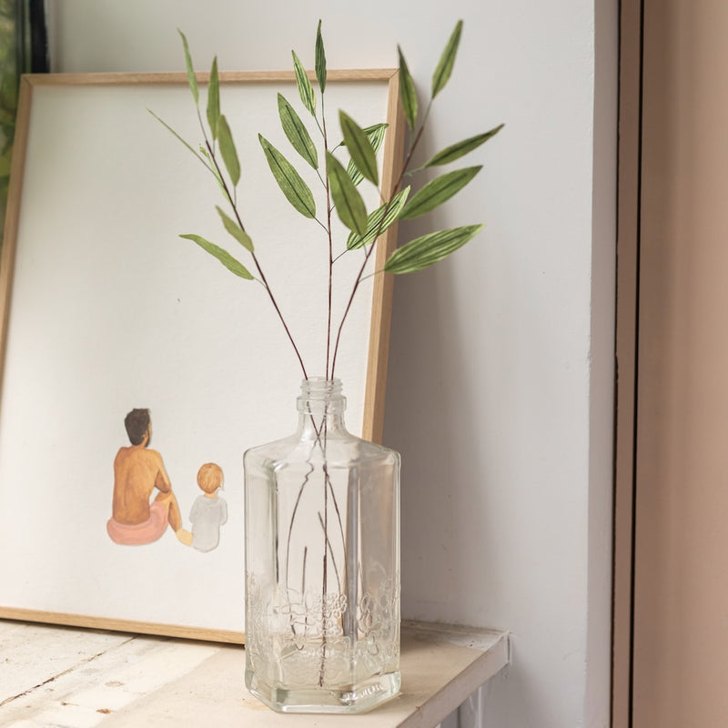 Bambou en papier vert