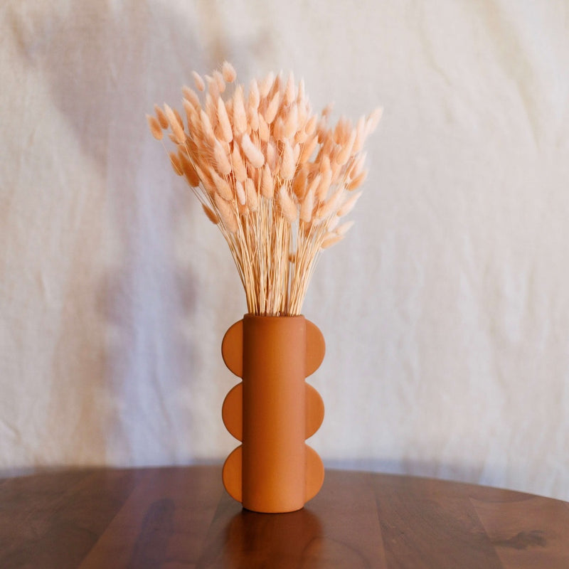 Bota de lagurus rosa pastel