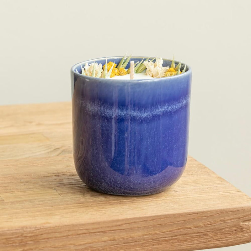 bougie-fleurie-flowrette-artisanale-bleue