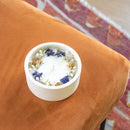 bougies-fleuries-bleu-verte