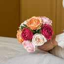 Bouquet fleurs en papier Camelia