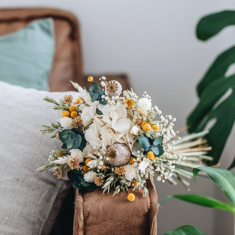 Bouquet fleurs séchées et stabilisées Gaspard