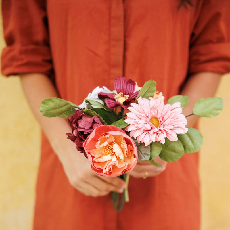 Bouquet fleurs en papier Valadon