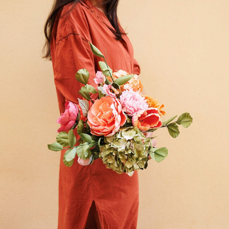 Bouquet fleurs en papier Claudel