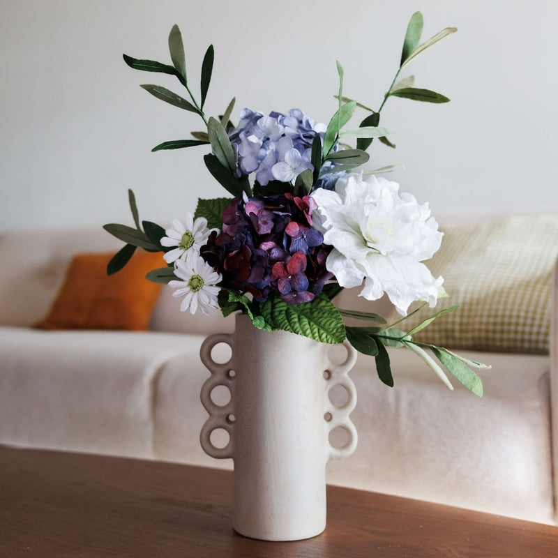 Bouquet fleurs en papier O'Keeffe