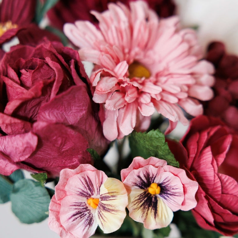 Bouquet fleurs en papier Degas