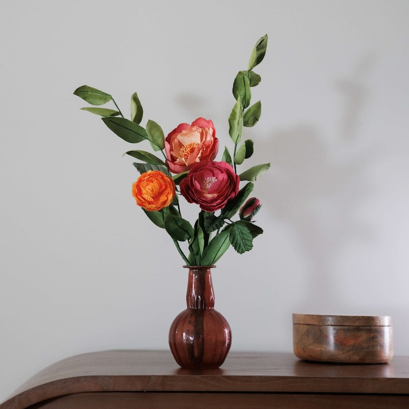 Bouquet fleurs en papier Kandinsky