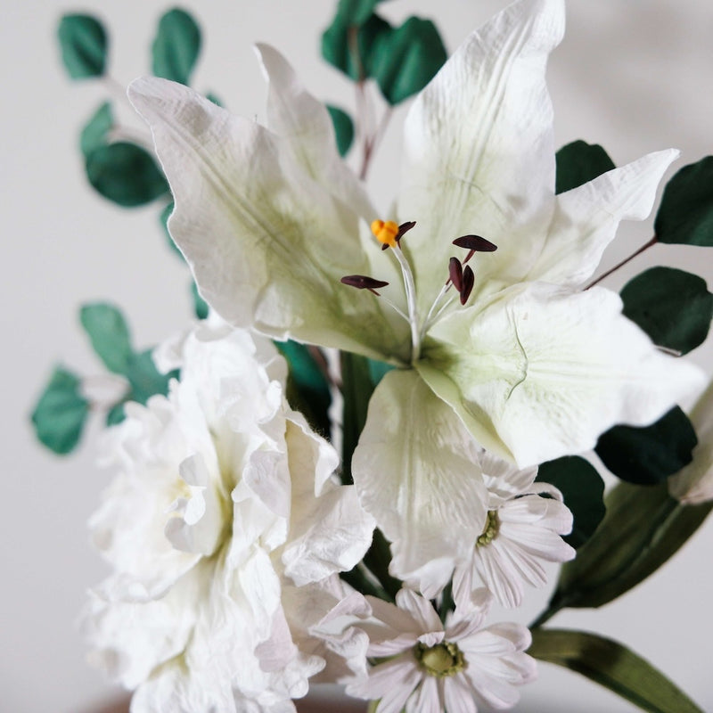 Bouquet fleurs en papier Picasso
